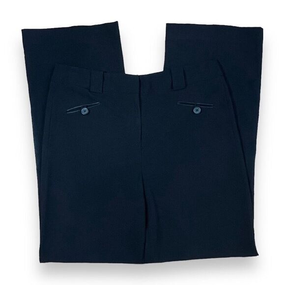 Larry Levine Straight-Leg Sailor Stretch Dress Pants Sz 10 - Picture 2 of 11